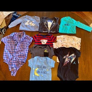 Nine month infant boy clothing lot